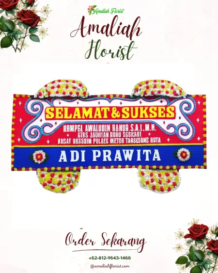 Papan Bunga Ucapan Selamat Sukowetan